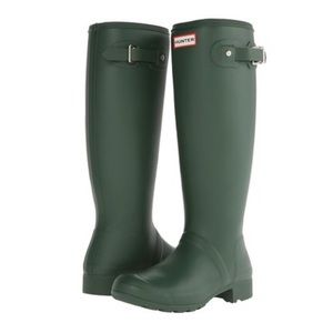 Gently used Tall Green Hunter Boots